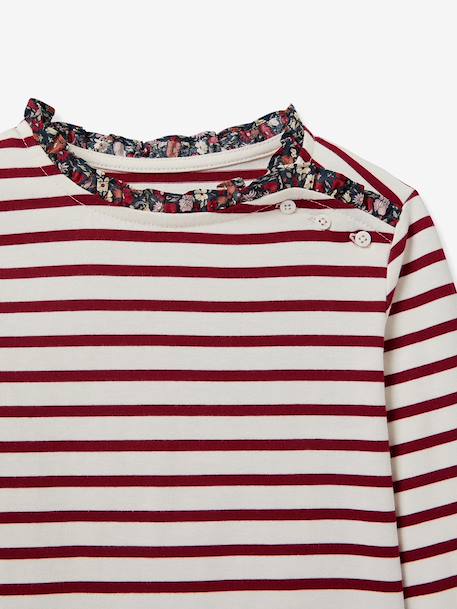 T-shirt met lange mouwen marineblauw+rood - vertbaudet enfant 