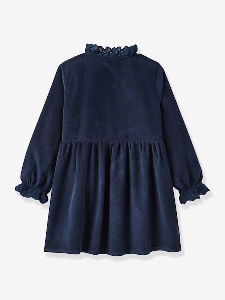 Fluwelen jurk CYRILLUS rood - vertbaudet enfant 