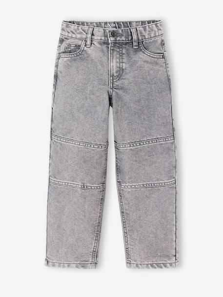 Jean battle indestructible morphologie medium denim brut+denim gris - vertbaudet enfant 