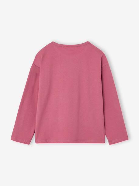 Meisjesshirt LILO & STITCH lange mouw oudroze - vertbaudet enfant 