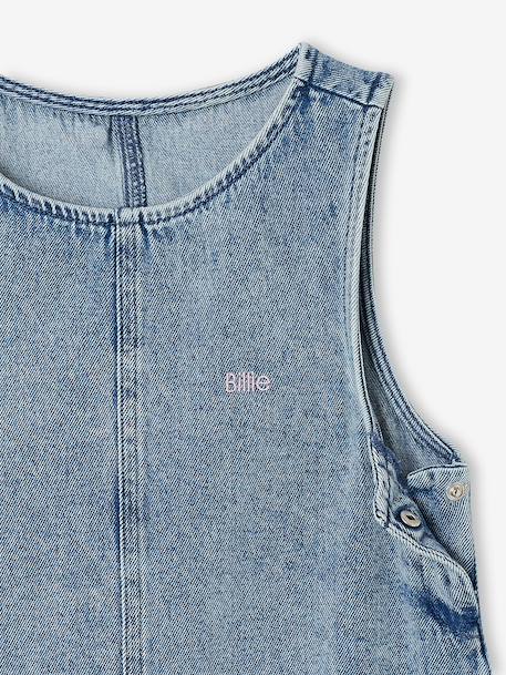 Robe chasuble fille bleu moyen - vertbaudet enfant 