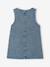 Denim overgooier voor meisjes middenblauw - vertbaudet enfant 