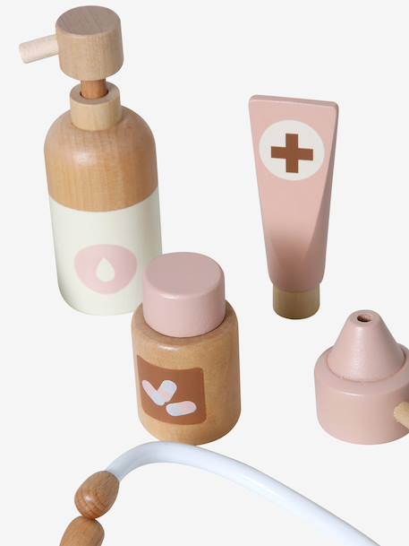 Valisette docteur poupon en bois FSC® rose - vertbaudet enfant 
