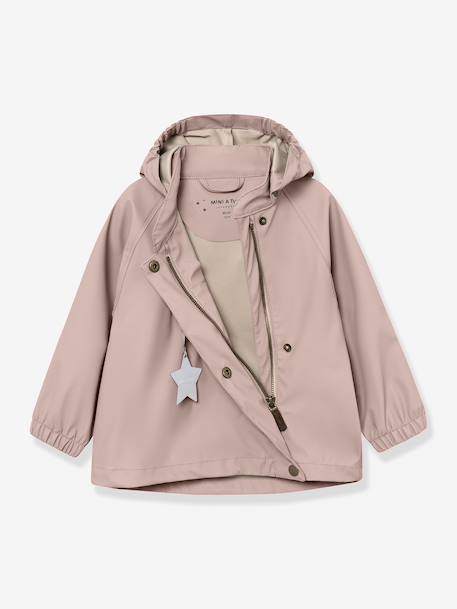 Kinderset: regenjas & waterdichte broek MATWAINIS donkerblauw+groen+vieux rose - vertbaudet enfant 