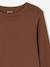 Lot de 2 T-shirts cropped manches longues fille chocolat+noir - vertbaudet enfant 