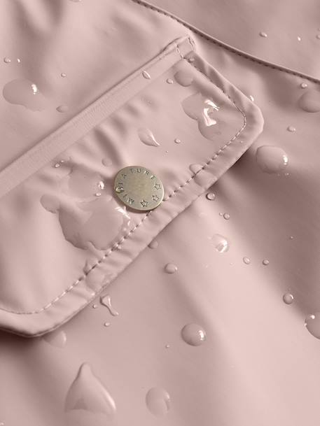 Kinderset: regenjas & waterdichte broek MATWAINIS donkerblauw+groen+vieux rose - vertbaudet enfant 