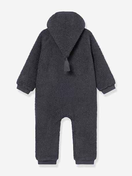 Combinaison en polaire teddy MATADEL Bébé MINI A TURE bleu nuit+prune - vertbaudet enfant 