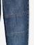 Battlejeans voor jongens, fijne bouw denimgrijs+ongewassen denim - vertbaudet enfant 