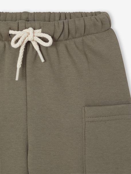 Pantalon bébé garçon doublé polaire anthracite+olive - vertbaudet enfant 