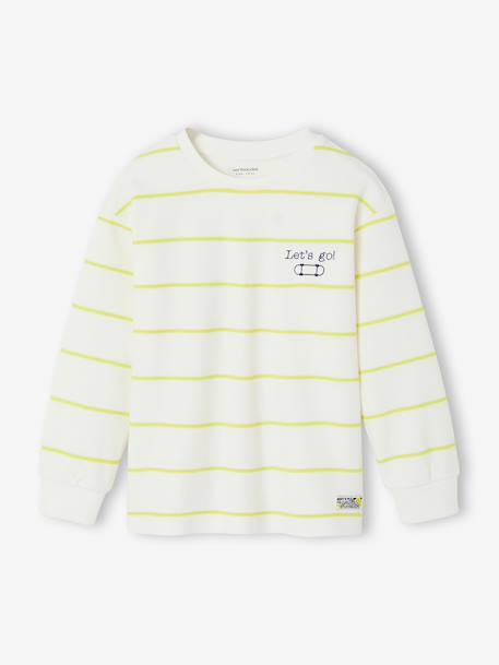 Jongensshirt met lange mouwen wit - vertbaudet enfant 