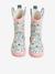 Bottes pluie fille caoutchouc bleu imprimé+écru+lot rose - vertbaudet enfant 