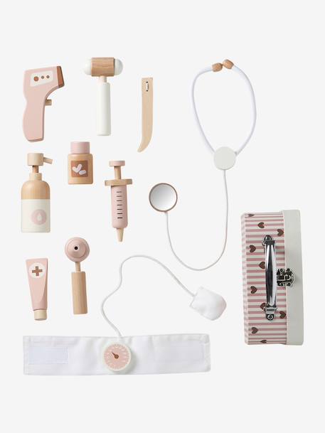 Valisette docteur poupon en bois FSC® rose - vertbaudet enfant 