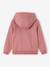 Sweat zippe fille à capuche marine+vieux rose - vertbaudet enfant 