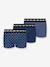 Set van 3 DIM boxers blauw - vertbaudet enfant 