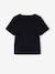 T-shirt manches courtes fille cropped encre+noir - vertbaudet enfant 