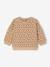 Sweater met luipaardprint taupe+vanille - vertbaudet enfant 