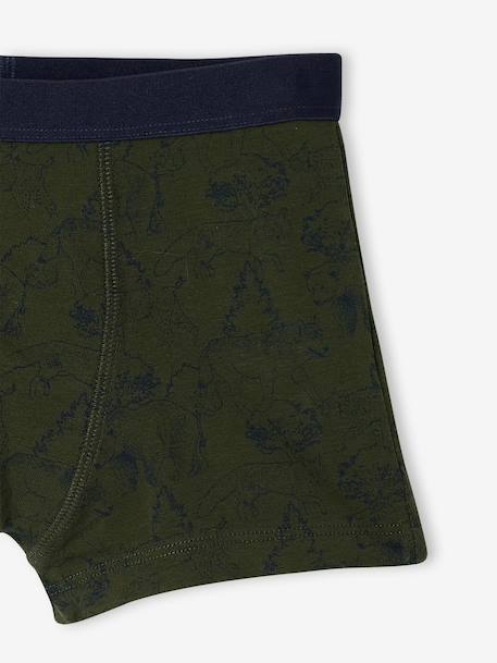 Set van 5 jongensboxers kaki - vertbaudet enfant 
