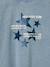 T-shirt met lange mouwen voor meisjes chambrayblauw+oudroze - vertbaudet enfant 