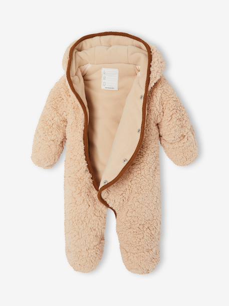 Combipilote naissance avec capuche sable - vertbaudet enfant 