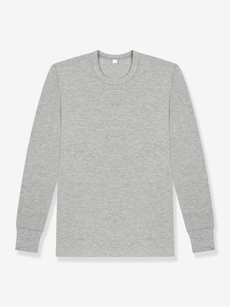 T-shirt thermal D257 blanc+gris - vertbaudet enfant 