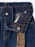 Jean large paperbag fille bleu foncé+bleu moyen - vertbaudet enfant 