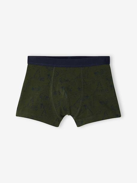 Set van 5 jongensboxers kaki - vertbaudet enfant 