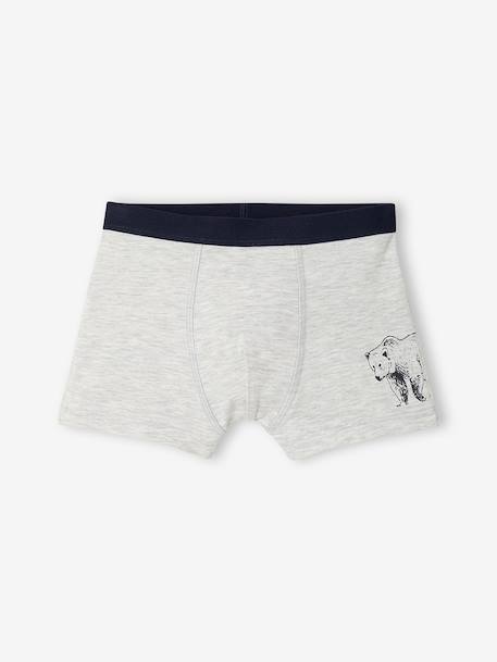 Lot de 5 boxers garçon kaki - vertbaudet enfant 