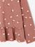 Blouse manches longues fille bois de rose+taupe - vertbaudet enfant 