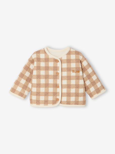 Gewatteerd newborn vest ecru - vertbaudet enfant 