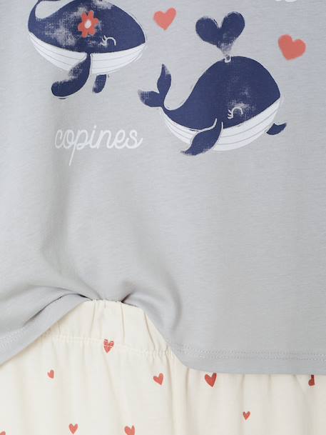 Set van 2 meisjespyjama's beige - vertbaudet enfant 