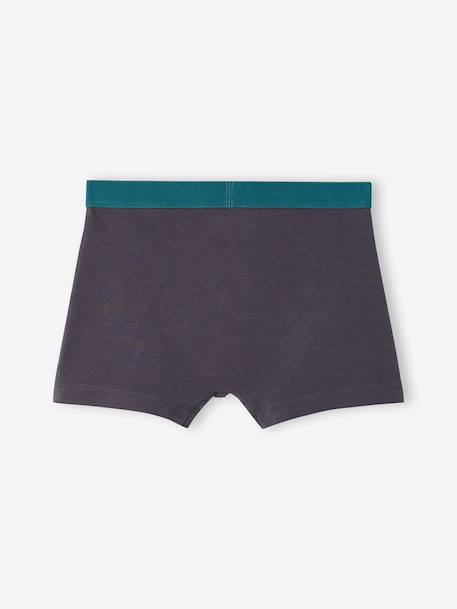 Lot de 5 boxers garçon anthracite - vertbaudet enfant 