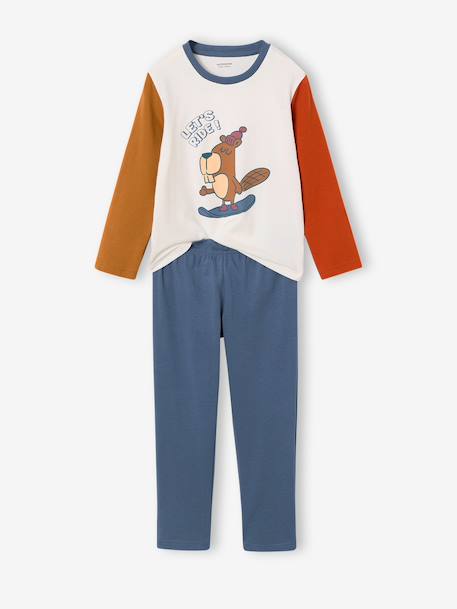 Set van 2 jongenspyjama's jeansblauw - vertbaudet enfant 