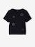 T-shirt manches courtes fille cropped encre+noir - vertbaudet enfant 