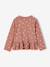 Meisjesblouse met lange mouwen rozenhout+taupe - vertbaudet enfant 