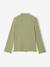 Sous-pull fille manches longues écru+vert - vertbaudet enfant 