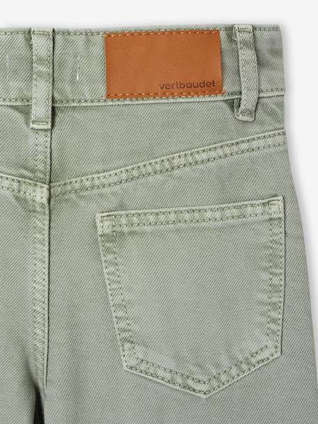Pantalon fille large MorphologiK fin corail+kaki+vert de gris+vieux rose - vertbaudet enfant 