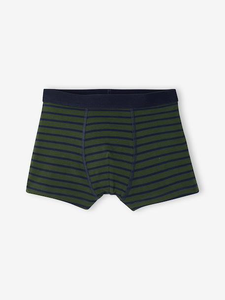 Lot de 5 boxers garçon kaki - vertbaudet enfant 
