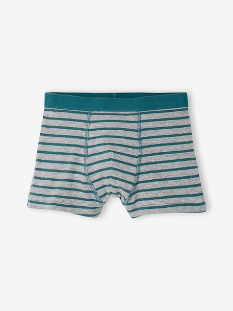 Lot de 5 boxers garçon anthracite - vertbaudet enfant 