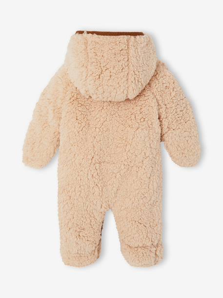 Combipilote naissance avec capuche sable - vertbaudet enfant 