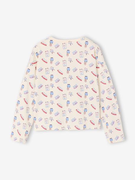 Set van 2 meisjespyjama's beige - vertbaudet enfant 