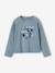 T-shirt manches longues fille bleu chambray+vieux rose - vertbaudet enfant 