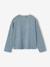 T-shirt manches longues fille bleu chambray+vieux rose - vertbaudet enfant 