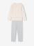 Set van 2 meisjespyjama's beige - vertbaudet enfant 