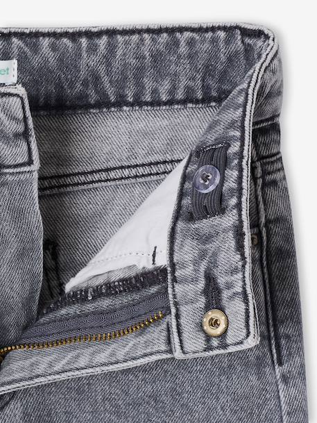 Jean large fille étoiles bleu clair+denim gris - vertbaudet enfant 
