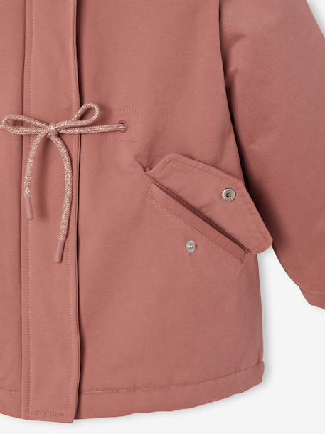 Parka 3 en 1 fille amovible blush+marine - vertbaudet enfant 