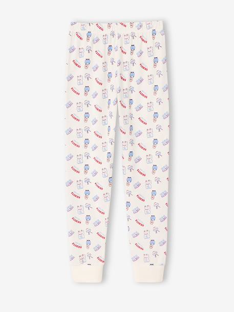 Set van 2 meisjespyjama's beige - vertbaudet enfant 