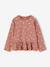 Blouse manches longues fille bois de rose+taupe - vertbaudet enfant 