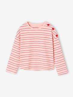 -T-shirt marinière manches longues fille