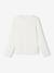 T-shirt manches longues fille écru+mauve+taupe - vertbaudet enfant 