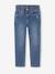 Pantalon paperbag fille bleu foncé+bleu moyen - vertbaudet enfant 